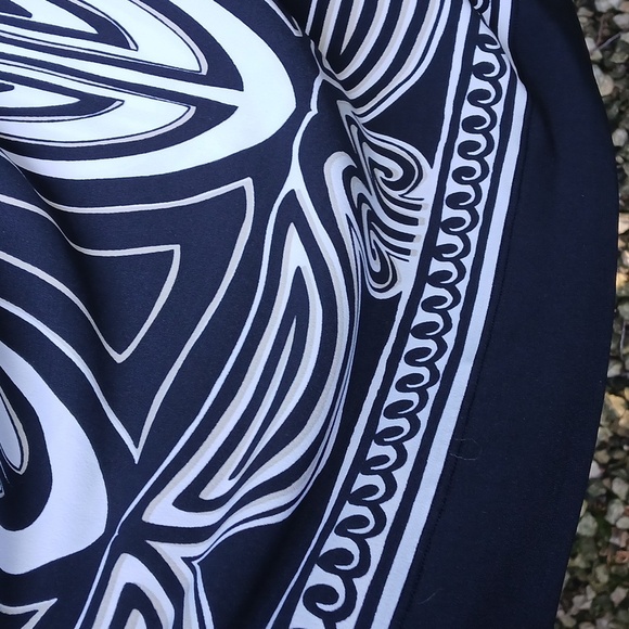 White House Black Market Blue and White Spaghetti Strap Sundress Sz Medium - Picture 6 of 13